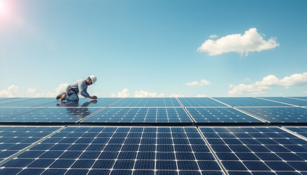 montaggio pannelli solari telecamere